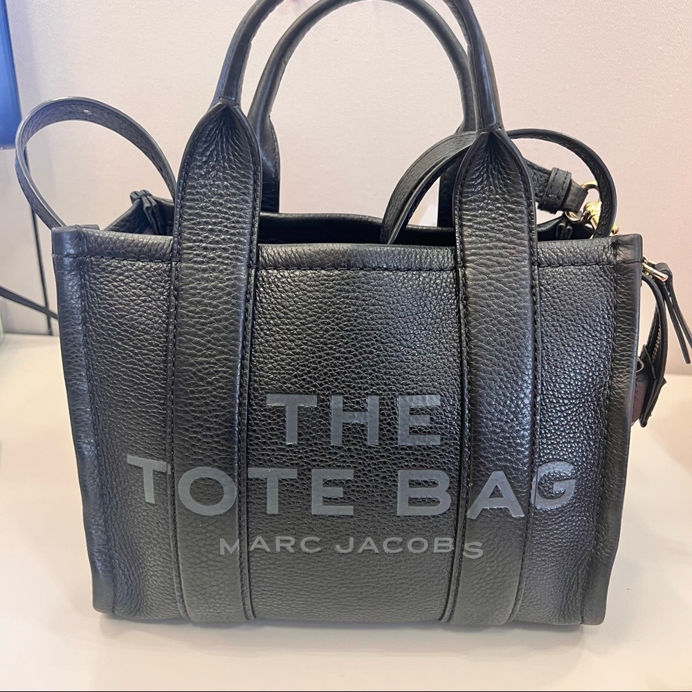 Marc Jacobs Mini Leather Tote Bag Black
